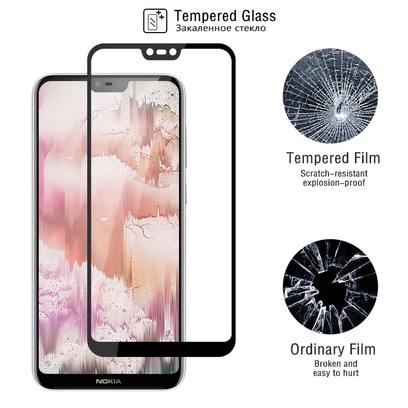 Взрывозащищенное Закаленное стекло для Nokia X6 жесткая Защитная стеклянная пленка