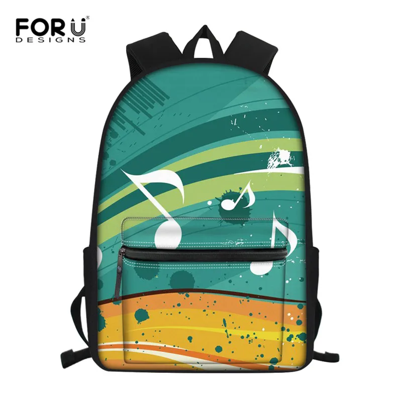 Z3058Z58 FORUDESIGNS Music Note Girls Backpack,Elementary Children School Bag Book Bag with Pocket Backpack for Kids Women Satchel Mochil - Цвет: Z3058Z58