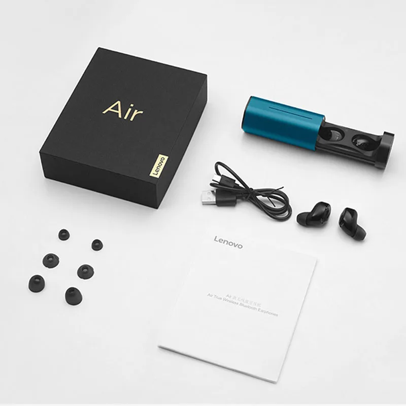 Lenovo Air TWS беспроводные Bluetooth наушники настоящие с двойной стереомузыкой