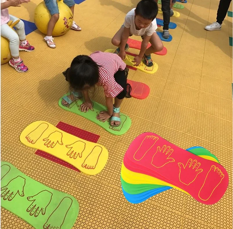 Скалолазание игрушки баланс дети игровой коврик для Shool Крытый спортивные игры на улице руки и ноги доска для прыжков игрушки дети детский сад