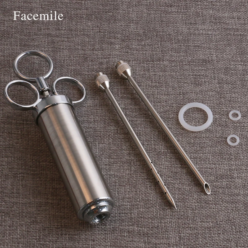 

Turkey Needle Barbecue Syringe Stainless Steel Material Herb Spice Syringe Convenient Steak Kitchen Tool 54012 Gift
