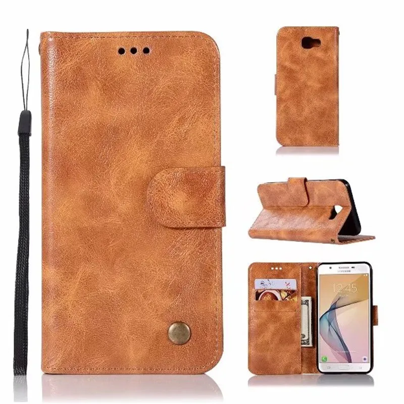 Crazy Horse кожа люкс Флип Чехол Для Samsung Galaxy J7 J5 A8 (2018) A8plus s9 J2prime J2pro ТПУ кошелек