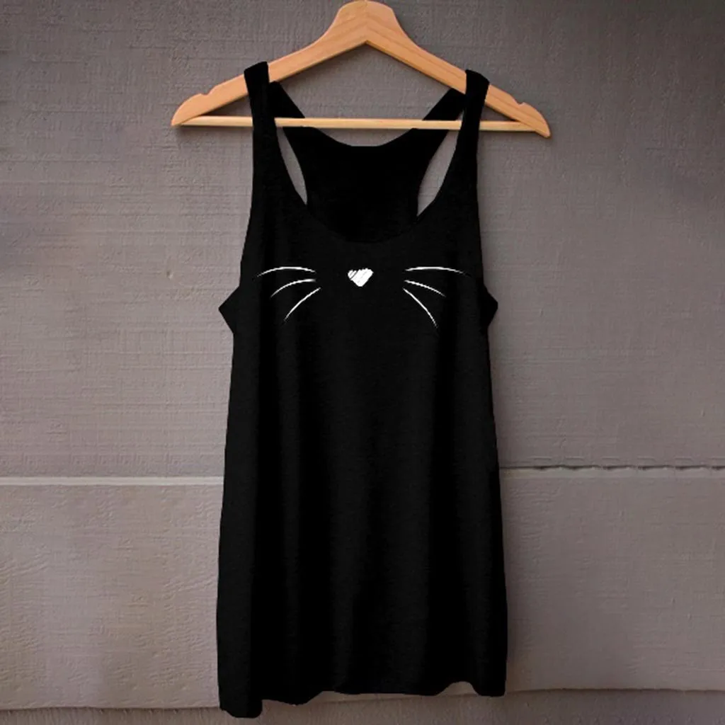 Женская майка без рукавов с принтом смайлика CHAMSGEND дышащая для бега фитнеса