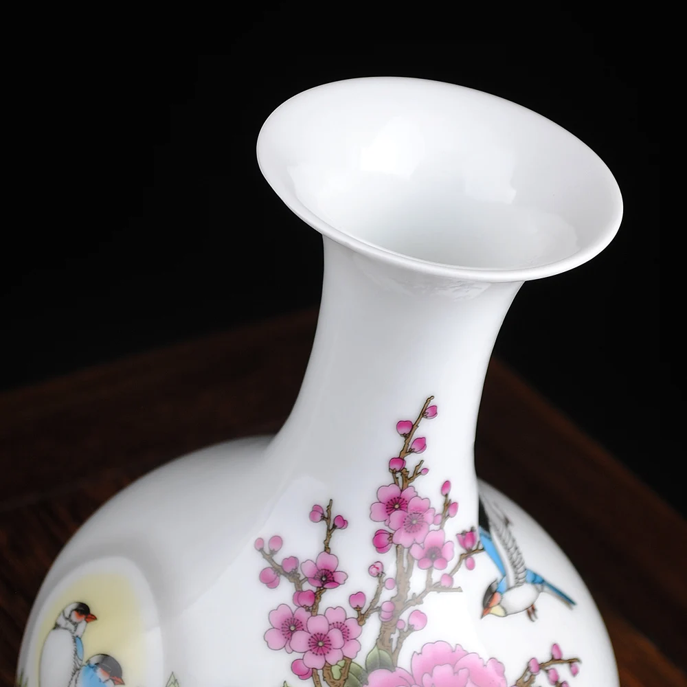 Цзиндэчжэнь традиционная керамическая ваза за пастельных тонов Цветочная
