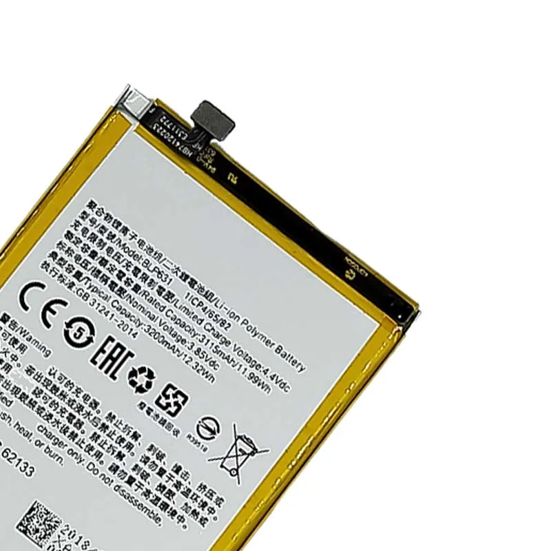 Батареи BLP631 3115mAh батареи для OPPO R73 li-ion 100% протестированы | Мобильные телефоны и