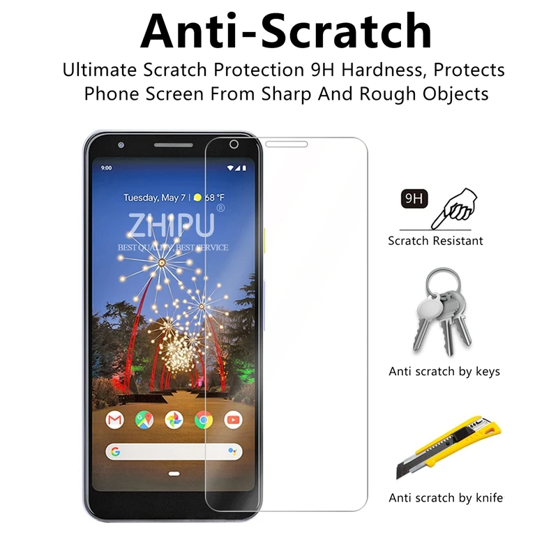2 шт. закаленное стекло для Google Pixel 3a защита экрана размера XL 2.5D 9H G020C защитная