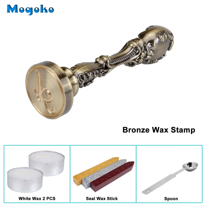 Mogoko Wax печать штемпели классический винтажный стиль латунный цвет античный