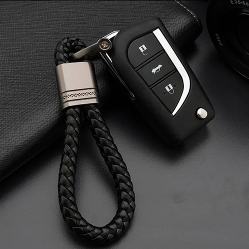 Кожаный Автомобильный брелок для ключей рельефный мотоцикла Toyota Ford Honda Audi a4 b5 trd BMW