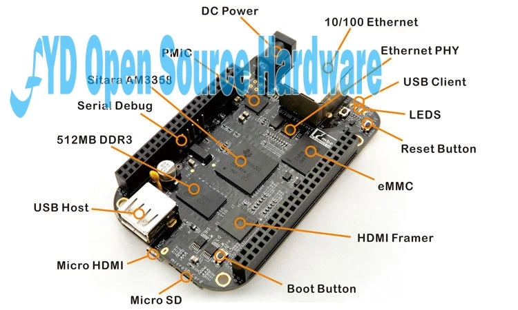 Последние Встроенная карта Beaglebone черный BB Черный AM3358 A8 REV. C|beaglebone black|development boardrev c |