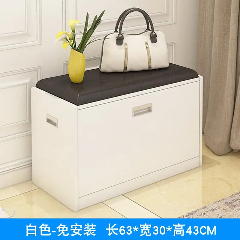 style2 Сменная обувь табурет для обуви шкаф для хранения табурет Европейская входная дверь обувь табурет для хранения кожаный Пирс диван скамейка - Цвет: style2