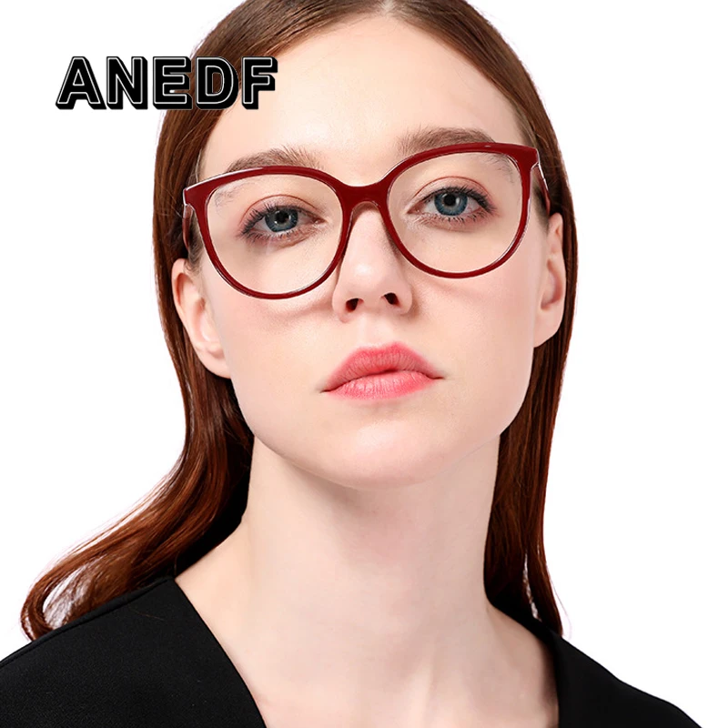 ANEDF новые модные женские очки оправа для очков мужская винтажные круглые кошачьи