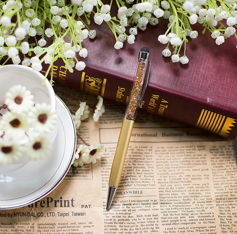 10 цветов на выбор цветная шариковая ручка с емкостным сенсорным кристаллом