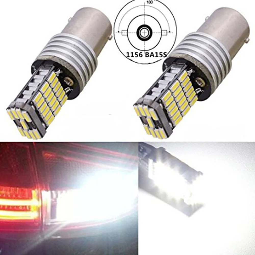 YSY 2 шт. 1156 BA15S 4014 45 SMD 45SMD canbus фонарь заднего хода DRL поворотный сигнал 1157 3156 3157 7440 7443