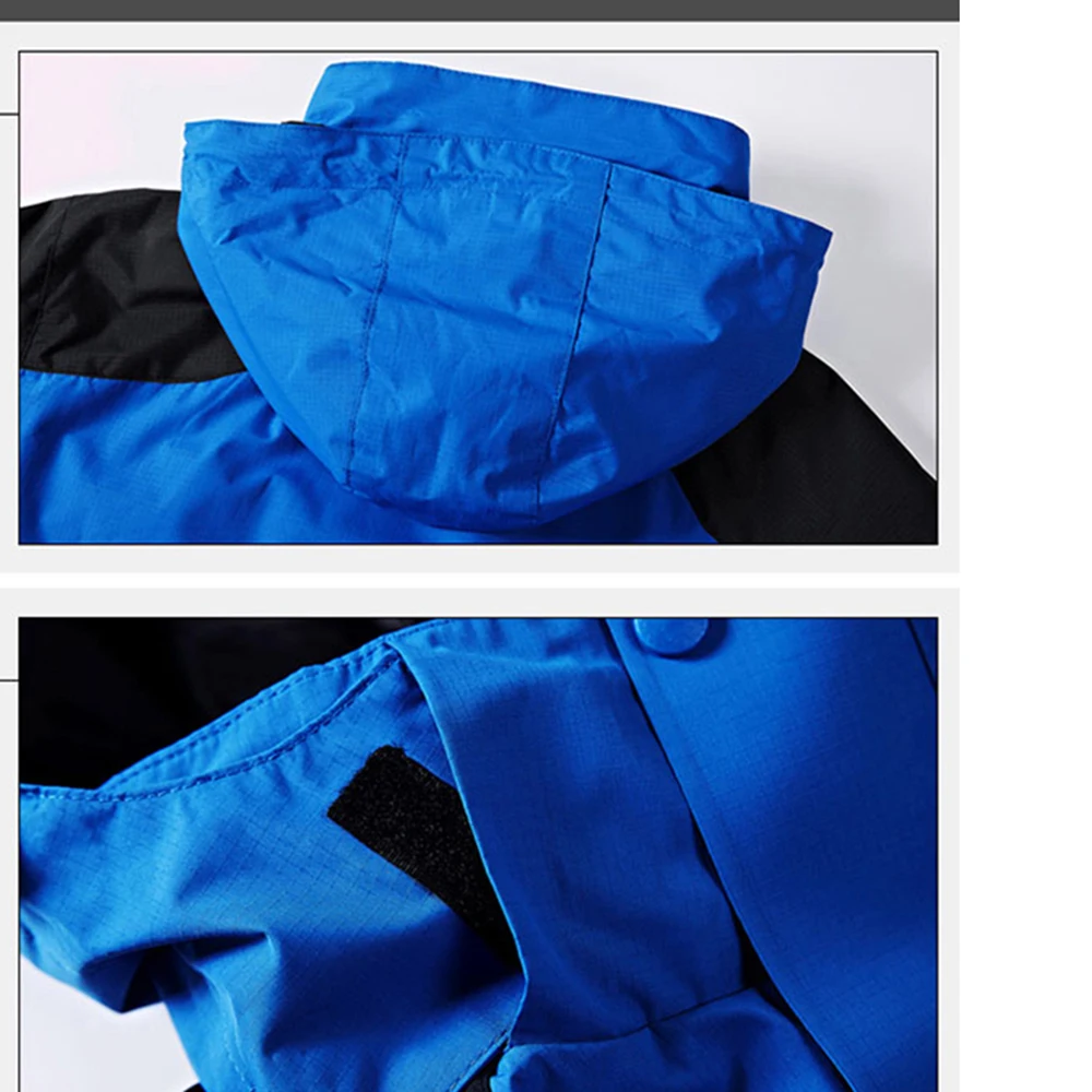 

Waterproof Breathable Jacketsmountaineering Jackets Liner Cold Large Size detachable Hat Lovers Hiking Camping Fishing jacket