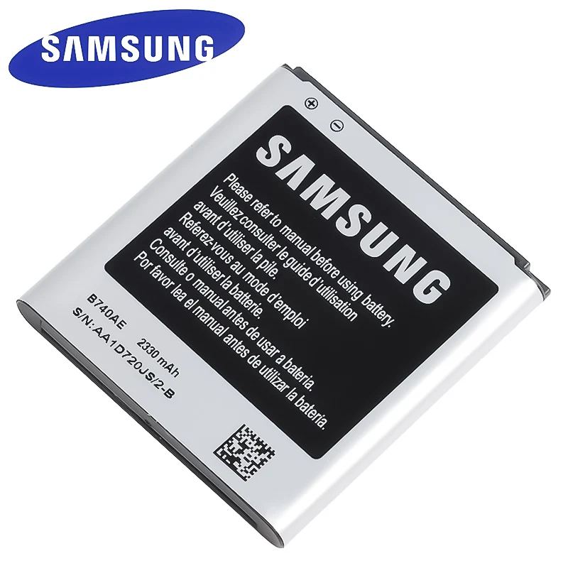 Оригинальный аккумулятор Samsung B740AE B740AC для Galaxy S4 Zoom C101 C1010 C105 C105K C105A подлинный