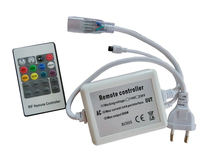 Пульт дистанционного управления светодиодной лентой 220 В 20 клавиш|strip controller|rgb led
