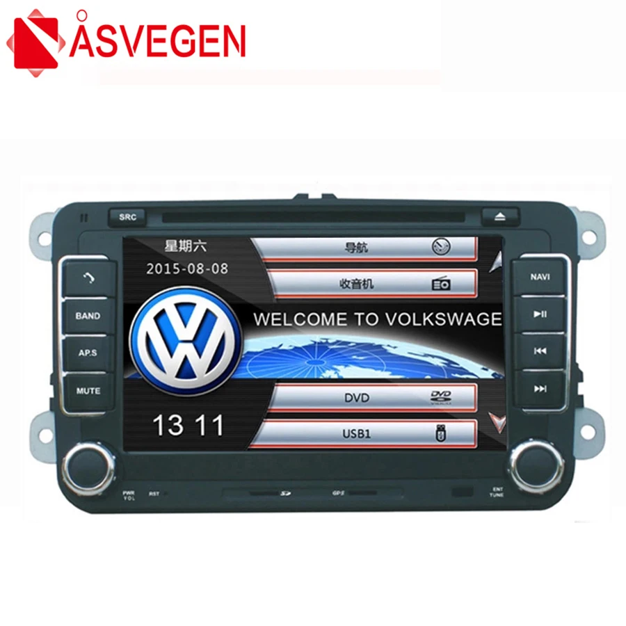 Asvegen 7 ''автомобильный Автомагнитола 2 Din Радио Мультимедийный DVD плеер для VW Golf 6