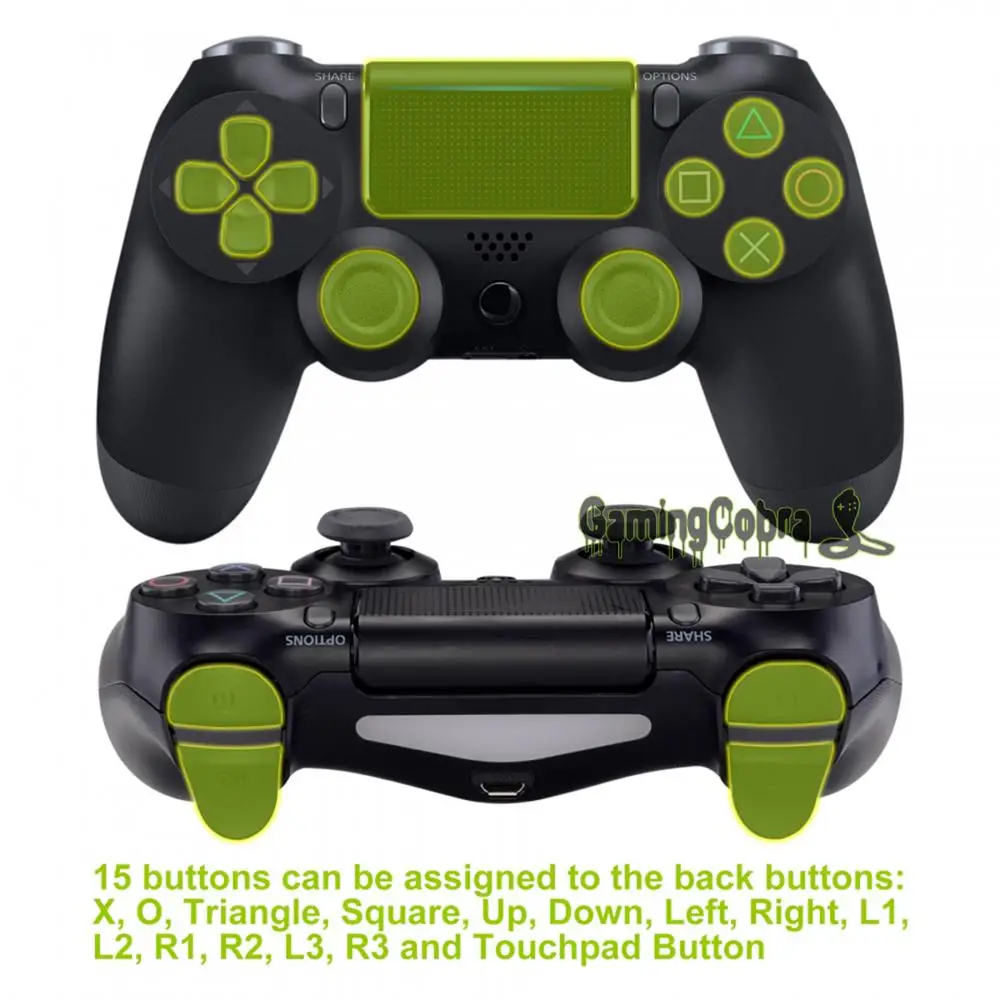 Текстурированная Красный рассвет программируемый Remap комплект для PS4 тонкий поляризационный фильтр Pro контроллер JDM 040/050/055 w/изготовленные на заказ задняя крышка в виде ракушки и 4 и пуговицами на спине
