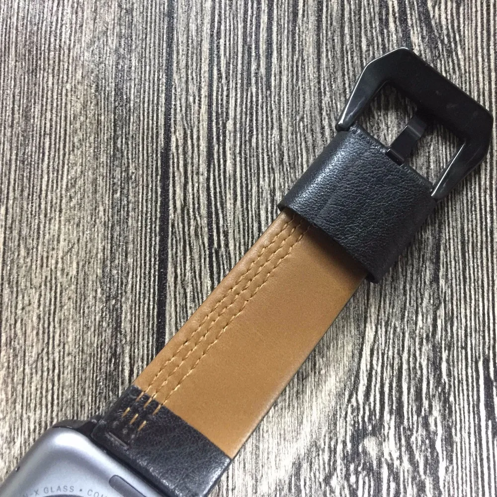 38 42 мм часы ремешок для Apple Watch ремни Смарт браслет серии 1 2 3 iWatch натуральная кожа