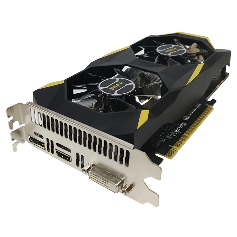 ASL gtx 1050 ti 4G игры графическая карта 128bit NVIDIA GDDR5 GP107 7008 мГц 1290 1392 DP + HDMI DVI 768 единиц