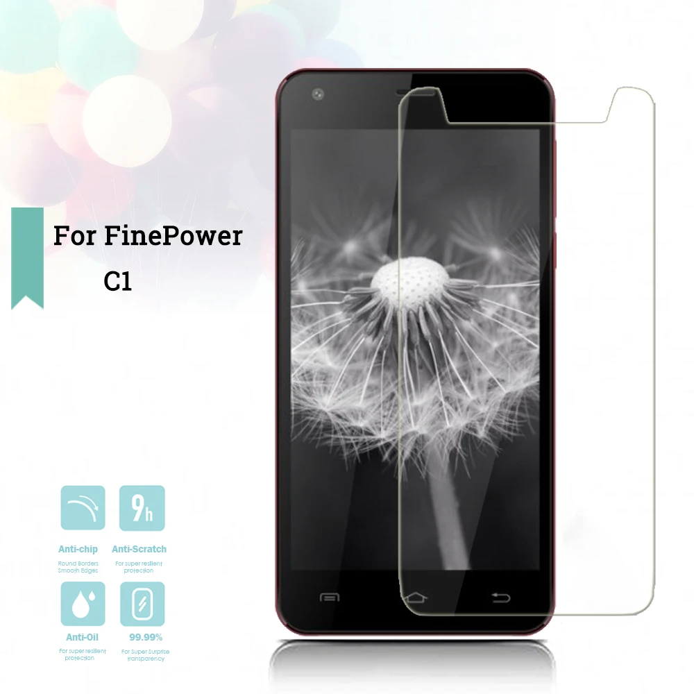 2.5D 0 26mm ультра тонкий закаленное Стекло FinePower C1 Экран протектор фильм защитный
