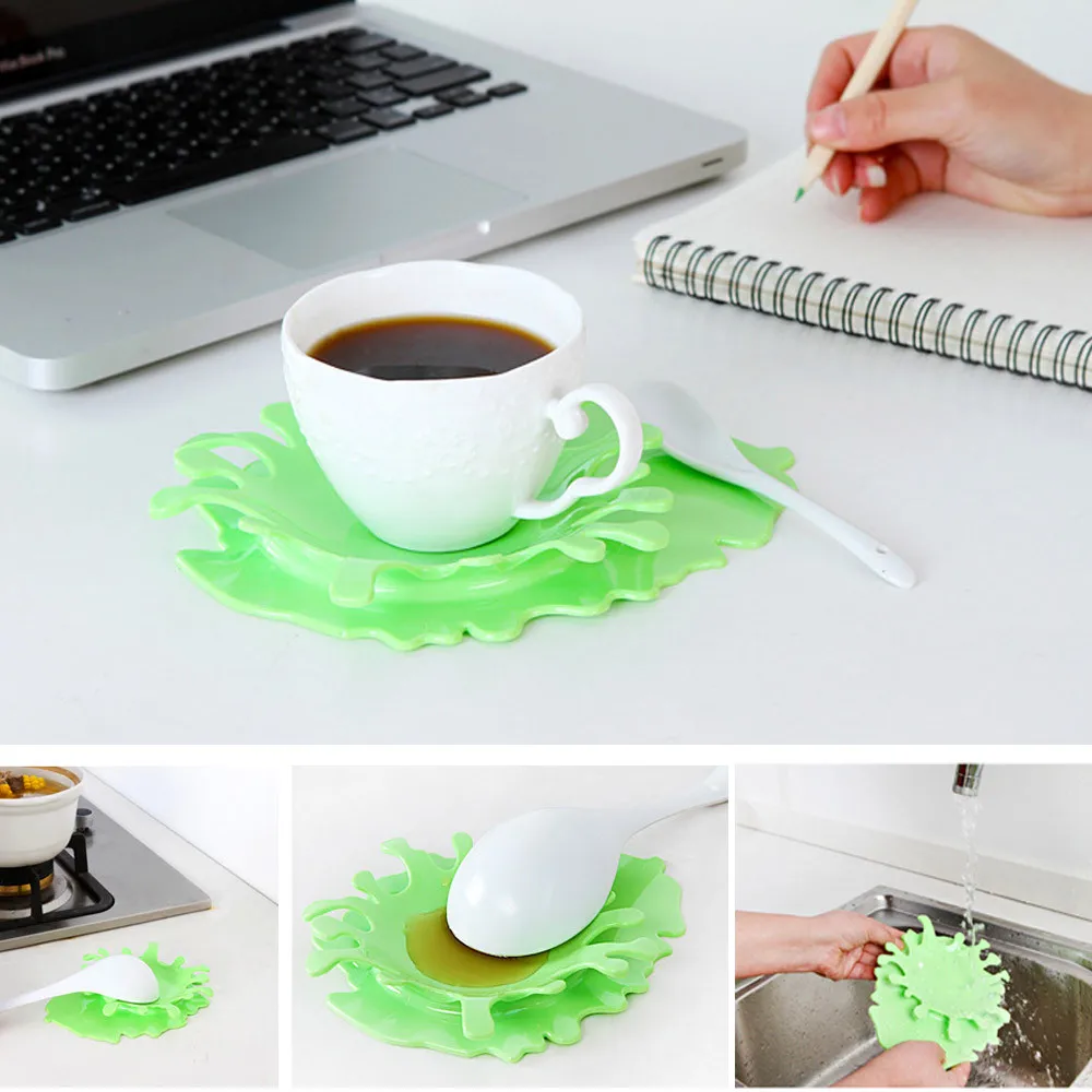 Креативный стиль брызг чашки крови мат Держатель томатная ложка для соуса Отдых