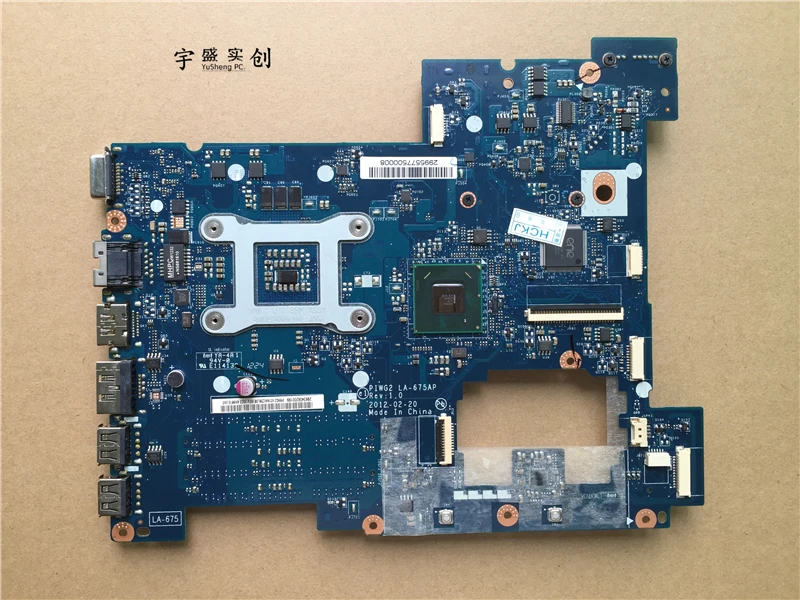 Новинка! PIWG2 LA 675AP материнская плата для ноутбука Lenovo G570 ноутбук (с портом HDMI) тест