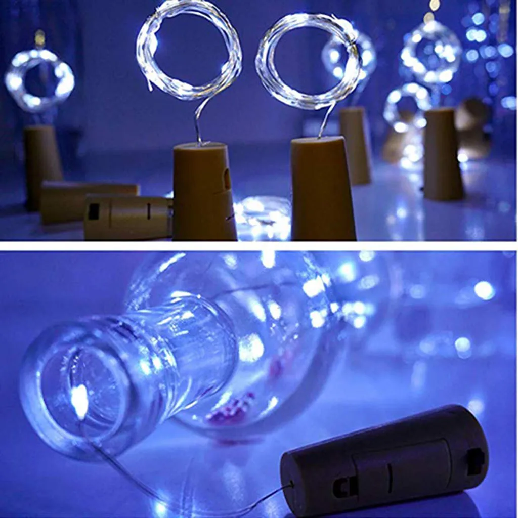 Lamp String Lights 10Pcs Cork Shaped LED Night Light Starry Light Wine Bottle Lamp For Party Decor Bottle Lights For Wedding DIY