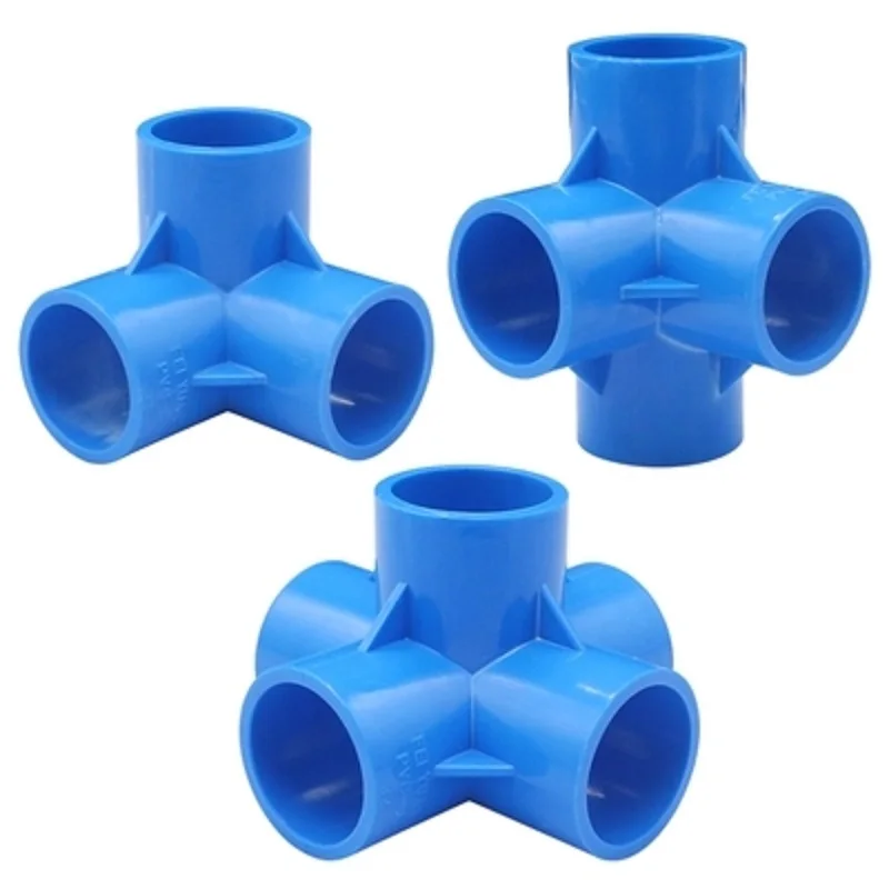 

Inner Dia. 20mm/25mm/32mm Garden Water Connectors Soild Tee Four Five Way Joint PVC Watering Tube Adapters DIY Tool