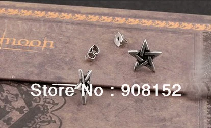 1 пара трендовых Ретро пентаграммы стиль серьги гвоздики для мужчин и женщин