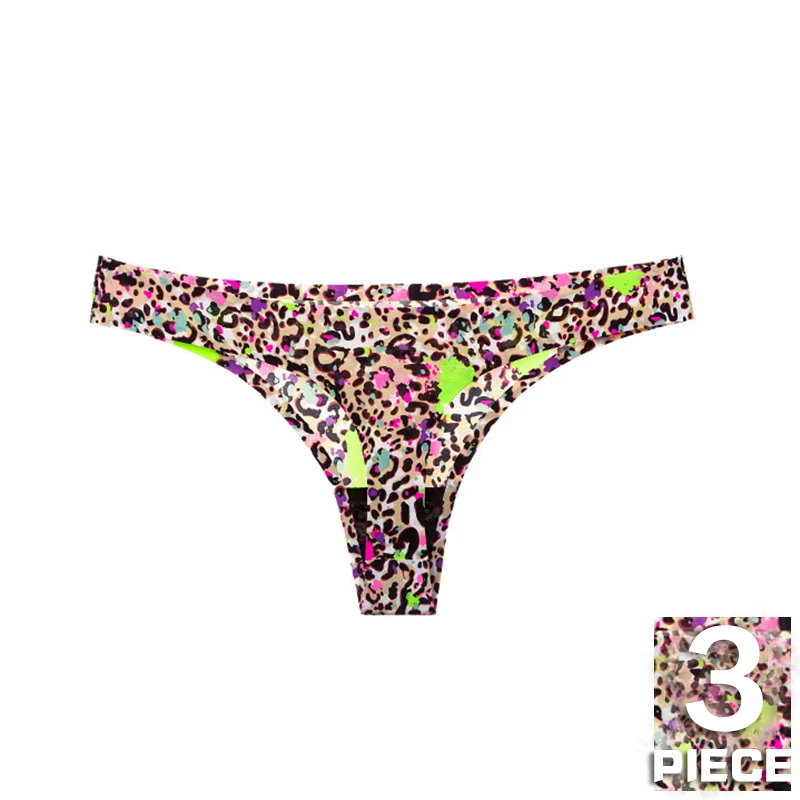 G String Женские сексуальные стринги трусики с леопардовым принтом бесшовные низкой
