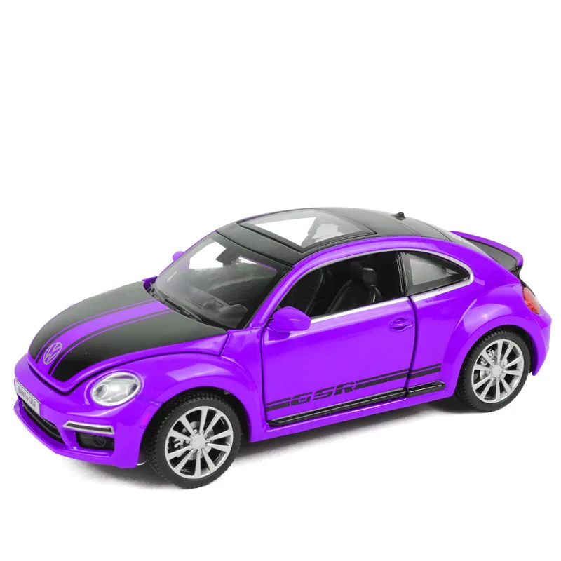 vb32111P no box Volkswagen Beetle GSR 1:32 С оттягивающейся спинкой из оптического сплава discast уличный металлический бизнес-автомобиль модель детская игрушка - Цвет: vb32111P no box