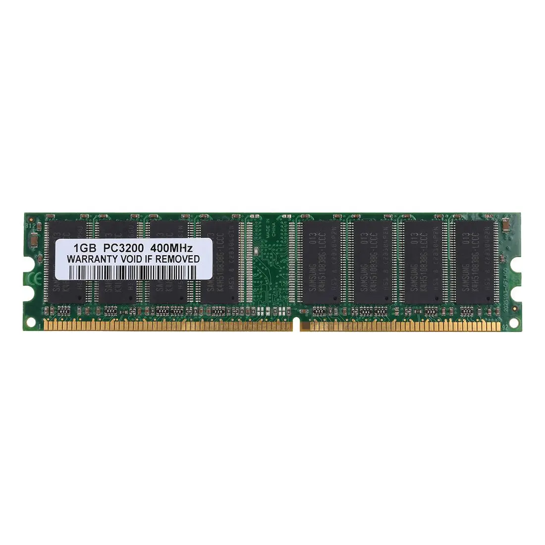 4 Гб комплект(4x1 ГБ) DDR1-400MHz Настольный ПК PC1-3200 памяти 184pin Non-ECC DIMM Ram, зеленый