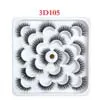 3D105 10 пар 3D искусственная ресницы из меха норки ручной работы Пернатые расклешенные натуральные длинные накладные ресницы толстый крест расширение Красота Макияж - Цвет: 3D105
