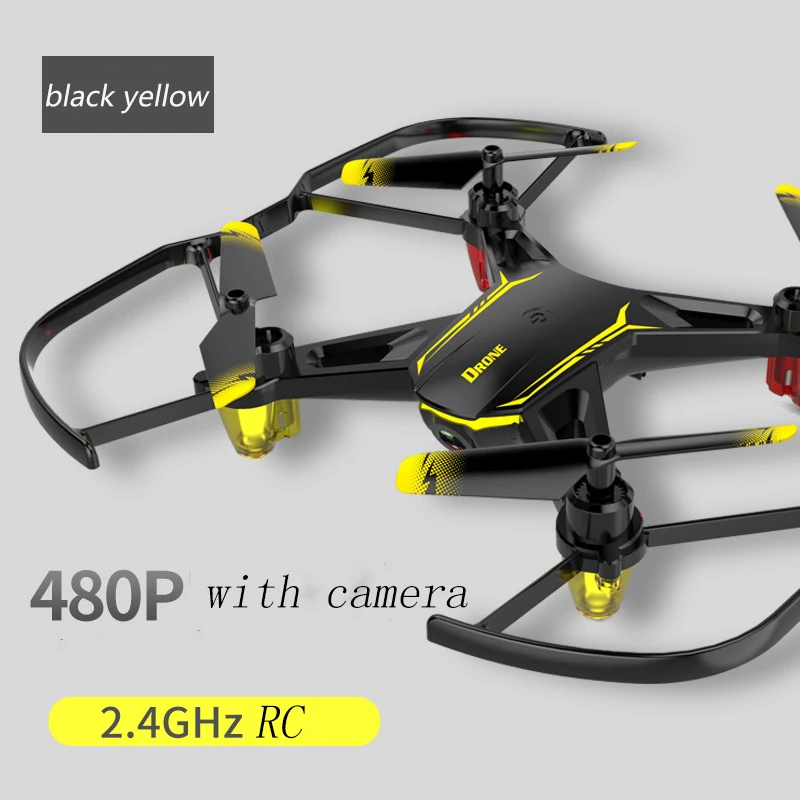 480P with camera Мини-Дрон Квадрокоптер FPV Дроны с камерой Дешевые RC вертолеты тонкий компактный 480P Пульт дистанционного управления Дрон Игрушки для мальчиков - Цвет: 480P with camera
