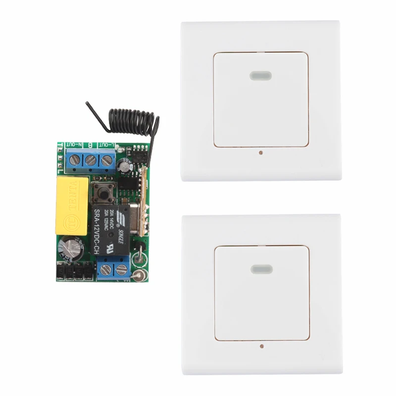 Беспроводной панельный настенный передатчик с дистанционным управлением AC 220V 1CH
