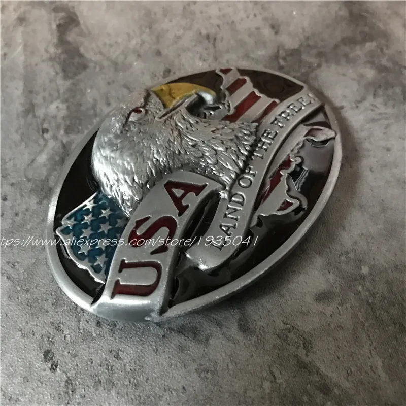 Розничная продажа американский флаг металлическая пряжка для ремня