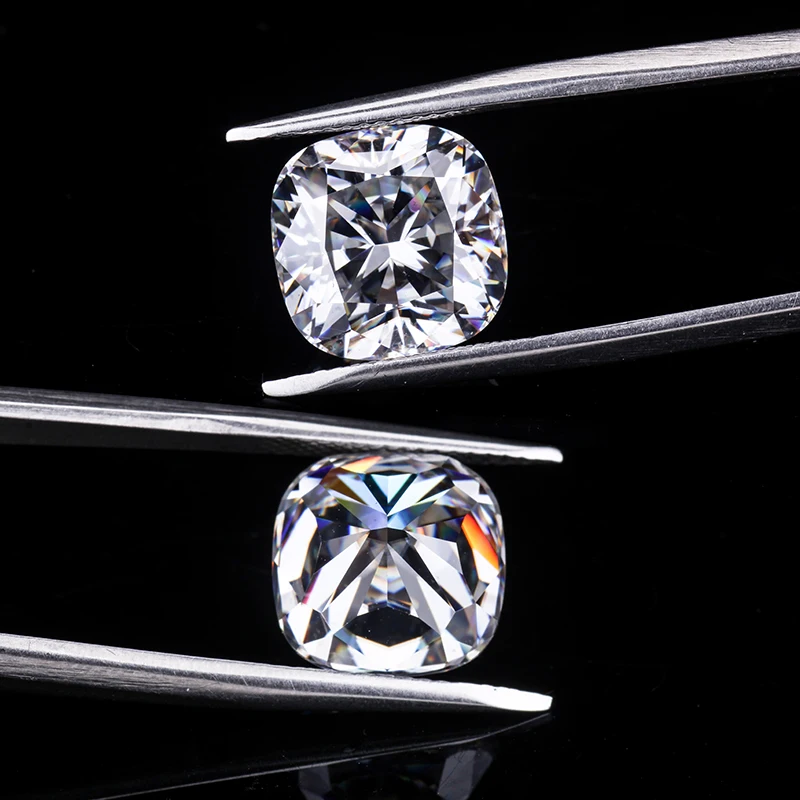 EF белый цвет 6*6 мм модифицированный Муассанит с подушкой измельченные