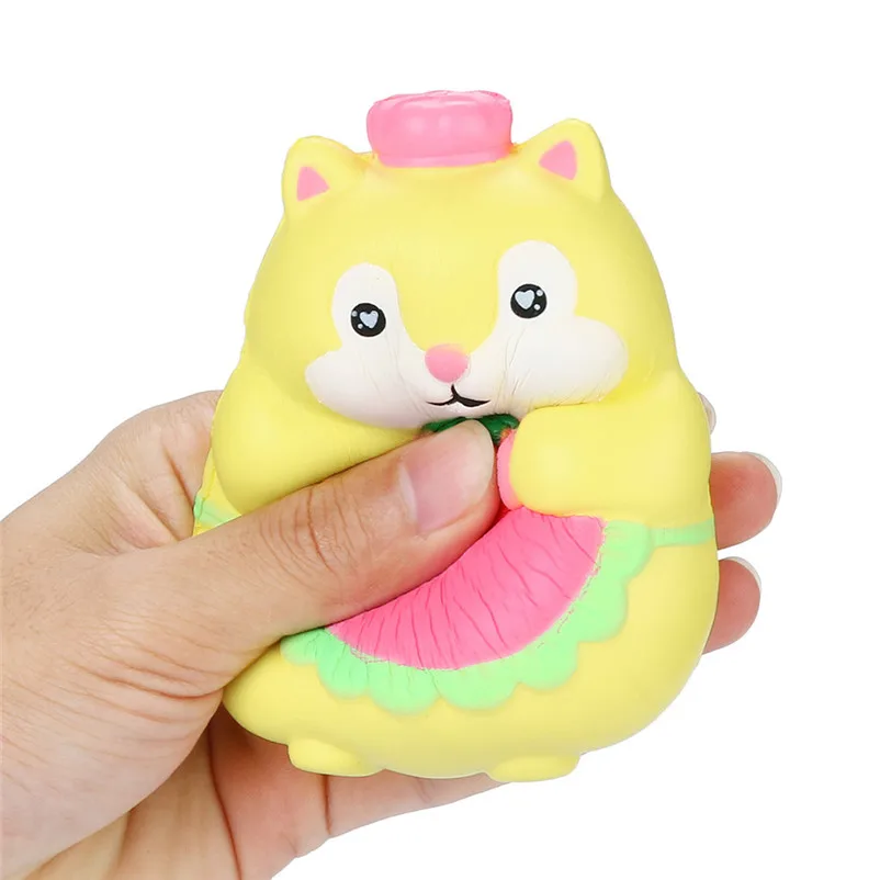 Jumbo Kawaii красочные любимая Белочка Ароматические медленно расправляющиеся мягкие