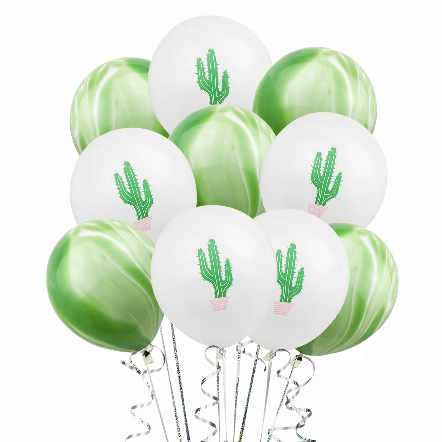 

Amawil Cactus Party Decoration Set Green Agate Latex Balloons Cactus Paper Garland Kids Birthday Party Wedding Bridal Shower 75D