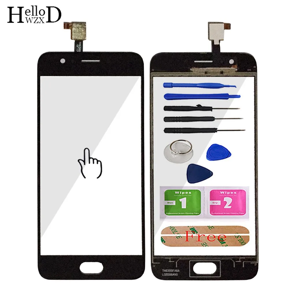 5.0'' Mobile Phone Touch Glass For UMIDIGI C2 Touch Screen Glass For Umi C2 Digitizer Panel Lens Sensor Free Adhesive