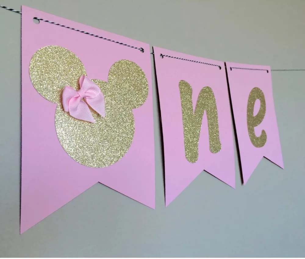 Ручной работы принцесса Минни один Микки стул баннеры банты на заказ выбрать