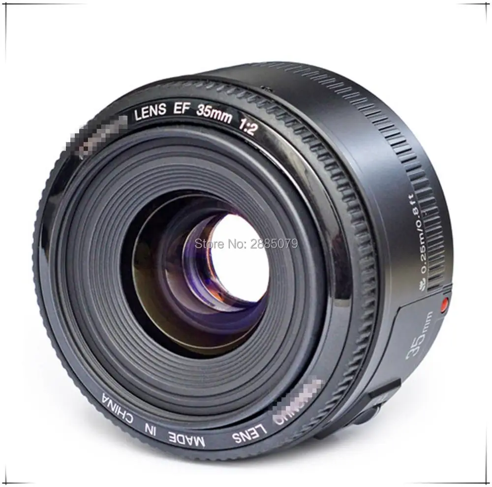 Объектив 35 мм для камеры Canon объектив YN F2.0 AF/MF фиксированный фокус F1.8 AF/EF Nikon F Mount