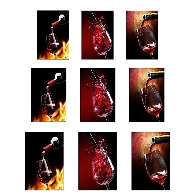 3 шт. без рамы современный Кухня холст Картины красное Вино Кубок Бутылка