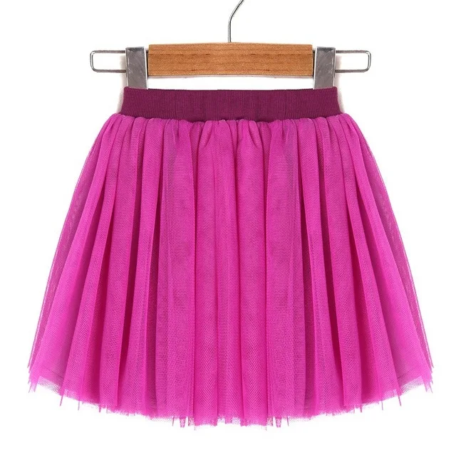 

Rlyaeiz Fluffy Soft Tulle Girls Tutu Skirt 2019 Summer Fashion Solid Girls Skirts for 12M-9Y Kids Mesh Ball Gown Skirt RT0267