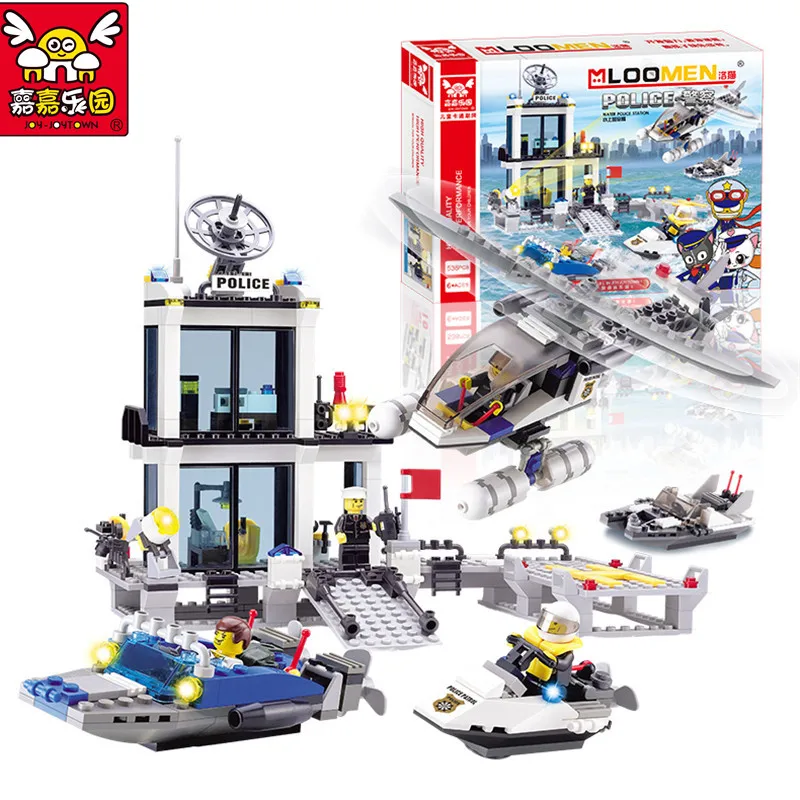 536 шт совместимы с городским полицейским командным центром строительные блоки