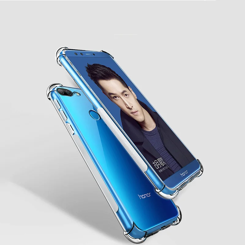 чехол на Huawei хонор 9 лайт ТПУ мягкий силиконовый бампер прозрачной крышкой
