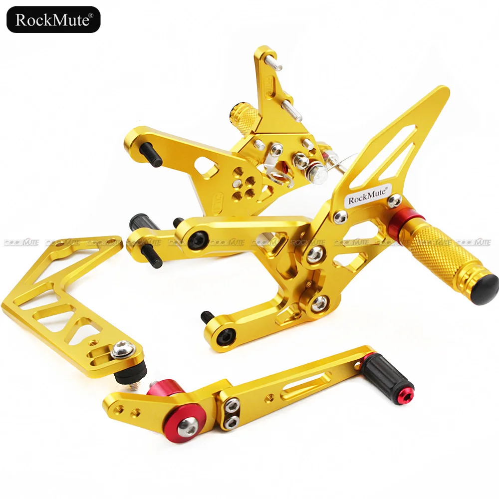 

CNC Aluminum Motorcycle Rearset Rear Set Foot Pegs Pedal Footrest For YAMAHA YZF R1 2015 2016 2017