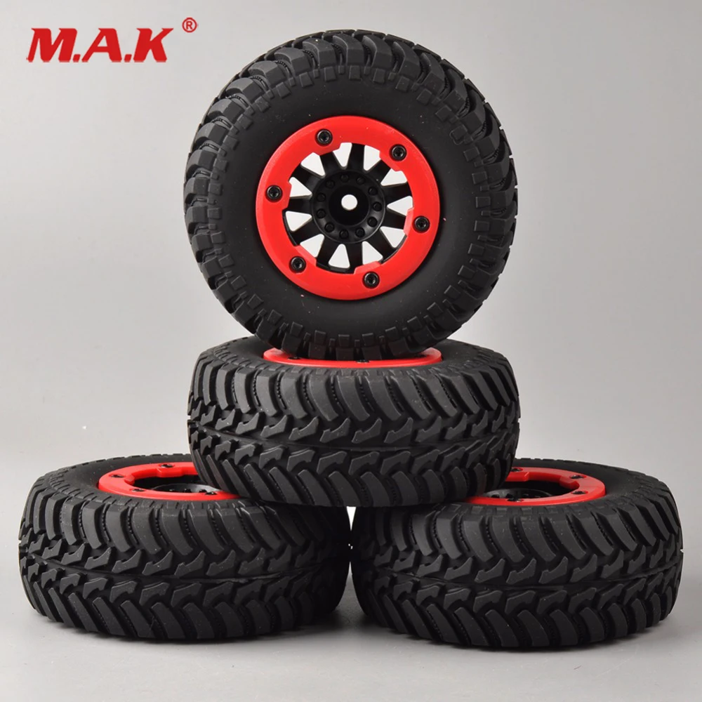 

4Pcs/ Set Short Course Truck Tires and BeadLock Wheel 30004 fit 1:10 Scale RC on-Road Car Parts Accessories