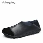 Туфли женские dobeyping из натуральной кожи, мягкие, на плоской подошве, Нескользящие, лоферы, повседневные, слипоны, Размеры 35-43